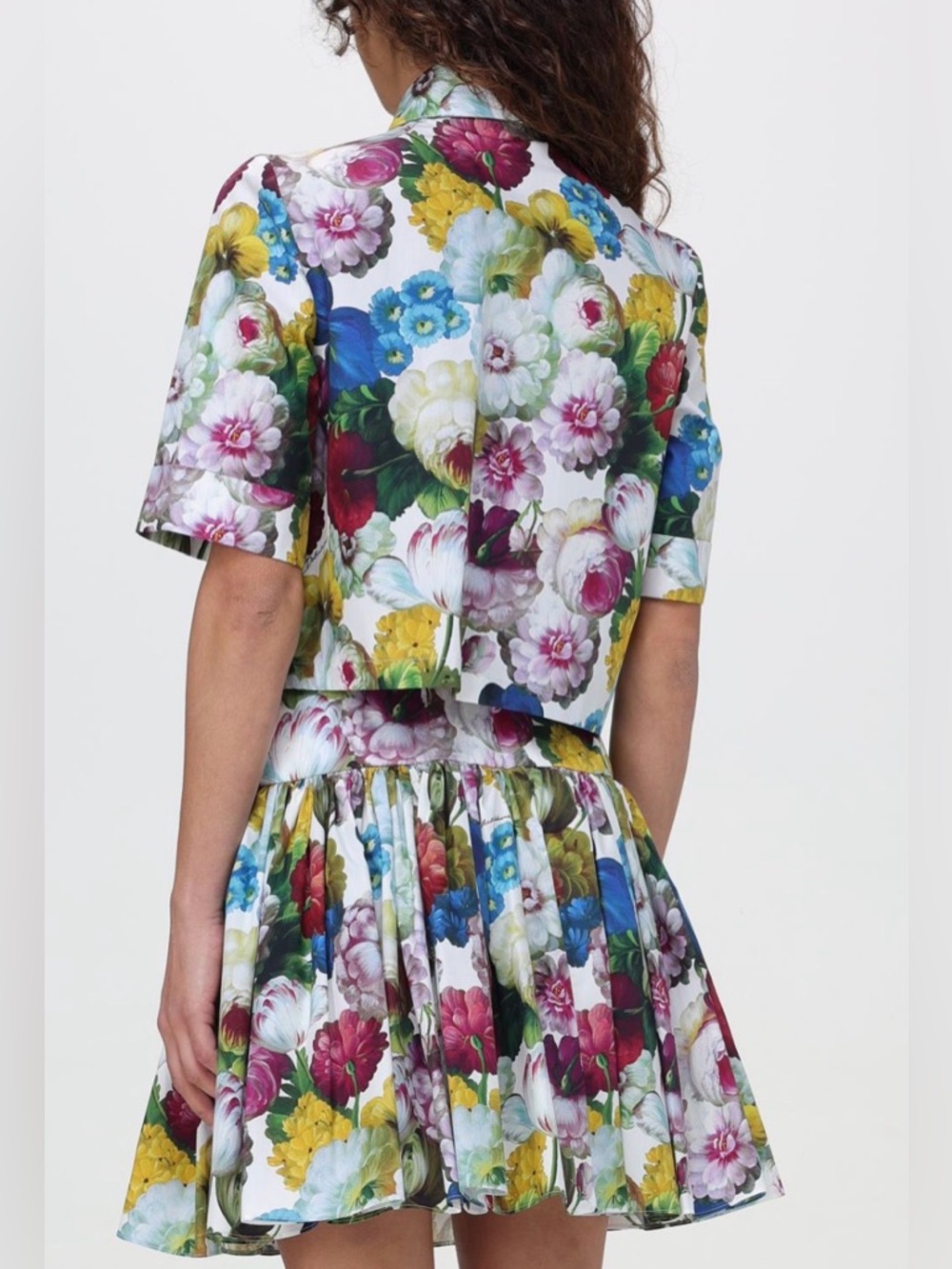 Dolce & Gabana ✨ Matching Set ✨ Nocturnal floral print top and skirt LIKE NEW - Picture 11 of 17